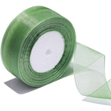 Bsikon 1-1/2 Inch Sheer Organza Ribbon 50 Yards Sage Green Chiffon Ribbon for Gift Wrapping,Bouquets,Wedding,DIY Craft