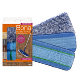 Bona Microfiber Pad Pack for MultiSurface Hard Floors 3Pack Value Use With Bona Mops Includes Dusting Pad, Cleaning Pad,