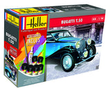 Heller 56706 Bugatti T.50 Model Kit, 158 Pieces, Grey
