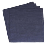 CleverDelights 20 Inch Navy Burlap Squares - 4 Pack - Jute Burlap Fabric - Finished Edges - 20 x 20