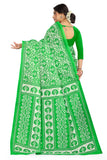 Tamaira Fashion Womens Plain Weave Pure Cotton Saree Without Blouse Piece(2479_Parrotgreen)