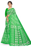 TAMAIRA FASHION Womens Plain Weave Pure Cotton Saree Without Blouse Piece(2479_ParrotGreen)