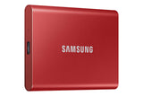 Samsung T7 500GB, Portable SSD, up to 1050MB/s, USB 3.2 Gen2, Gaming, Students, & Professionals, External Solid State Drive (MU-