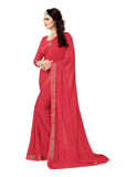 Oomph! Womens Bhagalpuri Art Silk Saree With Blouse (Rbaf_2485B_N_Strawberry Pink_Os_Strawberry Pink)