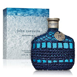 John Varvatos Mens Cologne, Artisan Blu Eau de Toilette EDT Spray, Marine Water Fougere Scent with Notes of Basil, Pine & Geran
