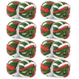 Hombys 8 Pack Giant Chunky Yarn for Crocheting/Hand Knitting - Super Bulky Large Soft Fluffy Tie Dye Plush Fuzzy Mixed Color Thi