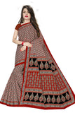 TAMAIRA FASHION Womens Pure Cotton Saree Without Blouse Piece (802_Red)