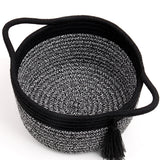 Small Gift Basket Empty to Fill - SweetMemo Mini Woven Rope Organizer Baskets for Gifting, Baby Shower, Desk, Bathroom, Shelves
