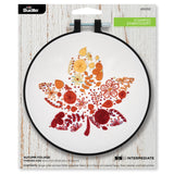Bucilla, Autumn Foliage, Stamped Embroidery Kit, Includes 6 Hoop, Floss, Needle, And Instructions