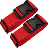 Tranvers Ultra Long Heavy Duty Luggage Straps For Suitcases/Uprights/Duffels/Bags, 79 Adjustable Travel Packing Belts For Cargo