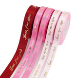 MEEDEE Pink Ribbon for Gift Wrapping Thank You Just for You Ribbon Mothers Day Gift Box Double Face Satin Assortment Thin Pink S