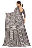 Tamaira Fashion Womens Plain Weave Pure Cotton Saree Without Blouse Piece(2479_Grey)
