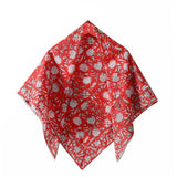 Ravaiyaa Attitude Is Everything Sanganer Hand Block Printed Scarves Pure Cotton Scarf Square Hijab Dupatta 40 X 40 Inch (Red