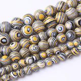 48PCS 8MM Yellow Malachite Beads Stone Beads Energy Healing Beads for DIY Jewelry Bracelet Necklace Making for Jewelry Making 15