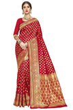 Glory Sarees Womens Art Silk Kanchipuram Saree (kara115red_Red)