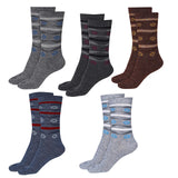Texhues WomenS Warm Thumb Socks Pack Of 5 | Winter Calf Length Socks For Women | Soft Breathable Thermal Crew Socks | Free Size