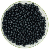 WHNKFB 10mm 50PCS Natural Black Onyx Round Beads, Smooth Polished Agate Loose Beads for Jewelry Making Craft - 4mm 6mm 8mm 10mm