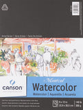 Canson Artist Series Montval Watercolor Paper, Foldover Pad, 9x12 inches, 12 Sheets (140lb/300g) - Artist Paper for Adults and S