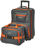 Rockland Fashion Expandable Softside Upright Luggage Set, Charcoal, 2Piece (14/19)