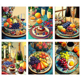 Leatrice 6 Pack Diamond Painting Kits for Adults 5D Diamond Art Kits Gem Dots Paintings Full Drill Beginners Women DIY for Home