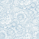 Micpolo Peel and Stick Wallpaper Boho Blue and White Floral Wallpaper for Bedroom Bathroom Removable Self-adhsive Contact Paper