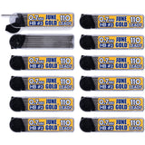 June Gold 1320 Pieces, 0.7 mm HB #2 Lead Refills, 12 Dispensers, 110 Pieces Per Dispenser, Medium Thickness, Break Resistant Lea