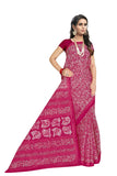 Tamaira Fashion Womens Plain Weave Pure Cotton Saree Without Blouse Piece(1654_Pink)