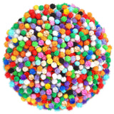 SEPGLITTER Pom Poms Balls, 1000 Pieces Mini Sparkle Glitter Pom Poms for Holiday Crafts Making DIY Miniature Christmas Decoratio