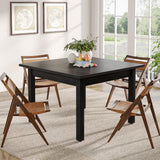 Tribesigns Wood Dining Table Modern Kitchen Table for Dining Room Living Room, 2-4 People Dining Room Table Square Dinner Tables