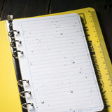 Rite In The Rain Weatherproof Loose Leaf Paper, 4 5/8 X 7, 32# White, Universal Pattern, 100 Sheet Pack (No. 372)