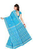 Tamaira Fashion Womens Moonga Doria Pure Cotton Saree Without Blouse Piece(1756_Turquoise)