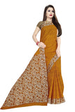Tamaira Fashion Womens Plain Weave Pure Cotton Saree Without Blouse Piece(Ab16_Mustard)