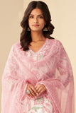 Anni Designer Women'S Cotton Blend Straight Printed Kurta With Pant & Dupatta (Gojari Peach-Nw_M_Peach_Medium),Peach,M,,,