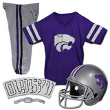 Franklin Sports Kansas State Wildcats Football Helmet & Uniform Set - Deluxe Youth Costume - Size Small - Ages 4-6 - College NCA