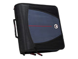 Caseit The Mighty Zip Tab Zipper Binder 3 Inch ORings 5 Color Tab Expanding File Folder Multiple Pockets 600 Sheet Cap