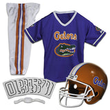 Florida Gators Youth NCAA Deluxe Helmet and Uniform Set (Small)