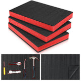 Frienda 3 Pcs Tool Box Foam Organizers Liner Adjustable Shadow 18 x 12 x 2.17 Inch Tool Chest Drawer Inserts Non Slip Foam