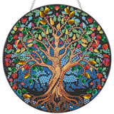 SKRYUIE Tree Hanging Diamond Art Kits for Adults Pendant Suncatcher, Special Shaped Crystal DIY Pearl Diamond Painting Kit, Gift