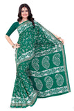 Tamaira Fashion Womens Plain Weave Pure Cotton Saree Without Blouse Piece(2476_Seagreen)