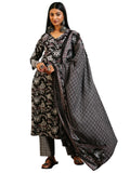 Libas Women Pure Cotton Kurta Set (277240R, Black, Xl)