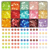 RELICMANI Pastel Pearl Sequins Round Shape Combo Set with Organiser Storage Box for Crafts