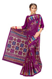 Tamaira Fashion Womens Plain Weave Pure Cotton Saree Without Blouse Piece(Ab7_Magenta)