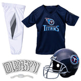 Franklin Sports Tennessee Titans Kids Football Uniform Set - NFL Youth Football Costume for Boys & Girls - Set Includes Helmet,