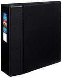 Avery HeavyDuty Binder with 4Inch One Touch EZD Ring, Black (79984)