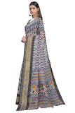Glory Sarees Womens Cotto Silk Saree With Blouse Piece (Khushbu106_Blue)