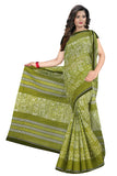 Tamaira Fashion Womens Plain Weave Pure Cotton Saree Without Blouse Piece(2203_Green)