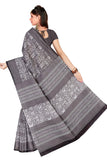 Tamaira Fashion Womens Plain Cotton Saree (2203_Grey)