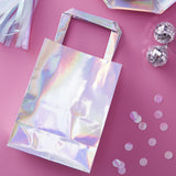 Ginger Ray IP506 Holographic Party Bags, Iridescent