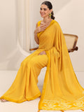 Libas Women17 Georgette Sarees (16279_Yellow)