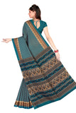 Tamaira Fashion Womens Plain Cotton Saree (2198_Blue)